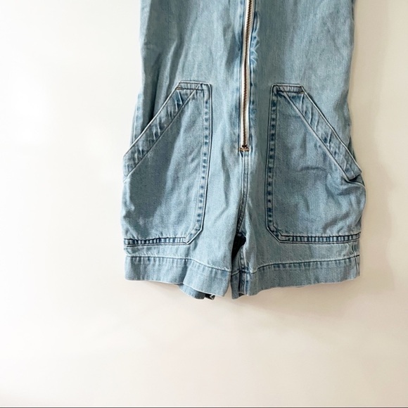 Everlane The Denim Short Coverall Overall Romper - Picture 8 of 15